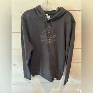 Adidas Men's Black Hoodie Sweatshirt, size medium, NWT, casual, athletic